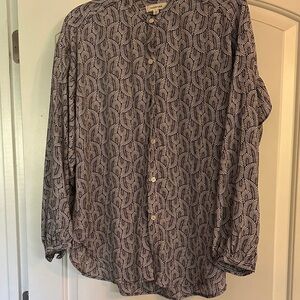 Max Studio Black and White Patterned Blouse